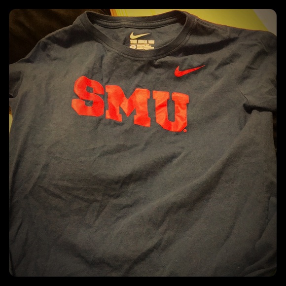 A blue t-shirt, Size M, and red lettering on front - Picture 1 of 1